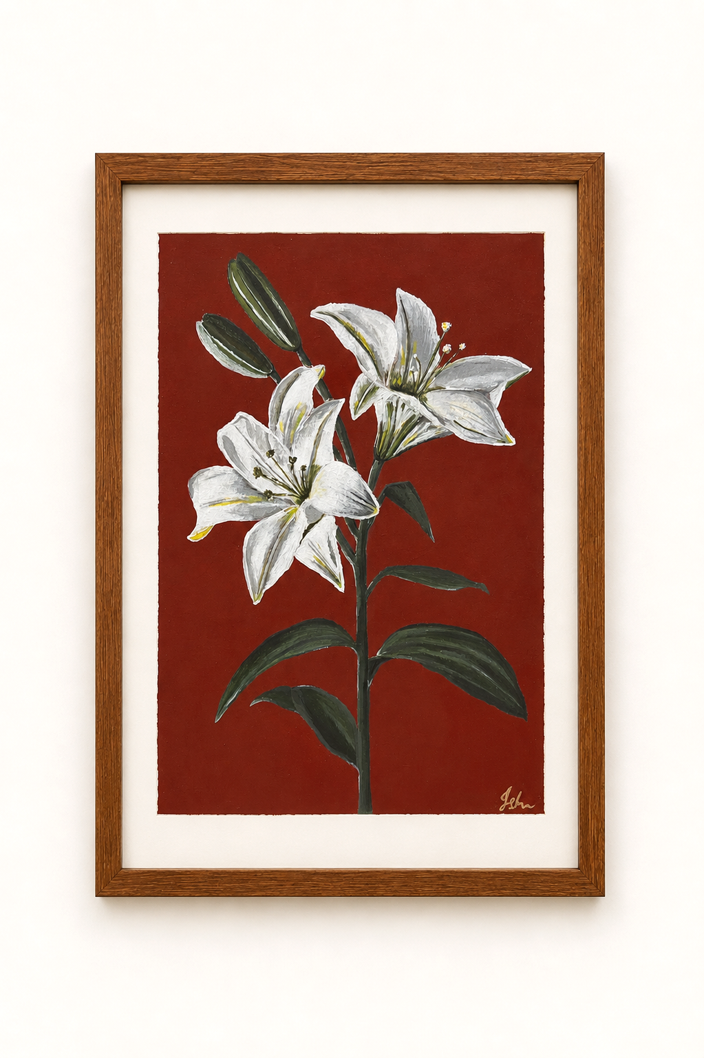 Original Art | My Mum's White Lilies