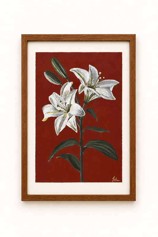 Original Art | My Mum's White Lilies