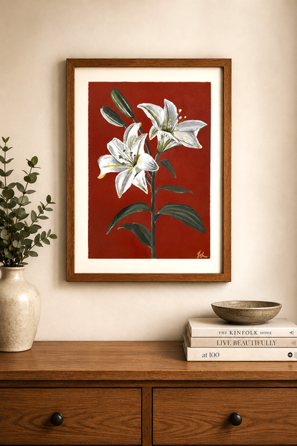 Original Art | My Mum's White Lilies
