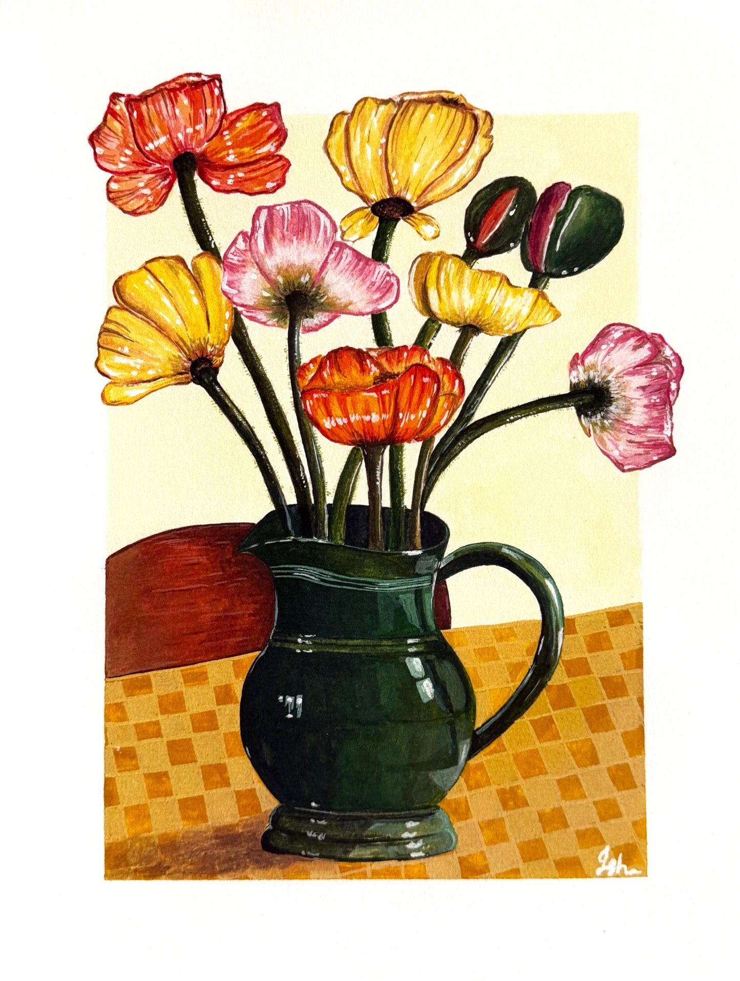 Art Print | Flowers on the Table
