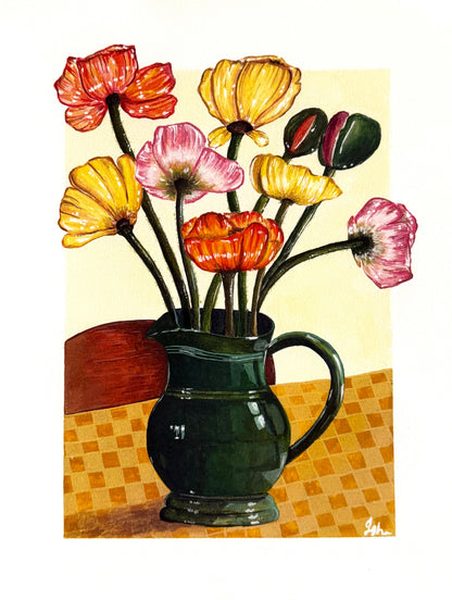 Art Print | Flowers on the Table
