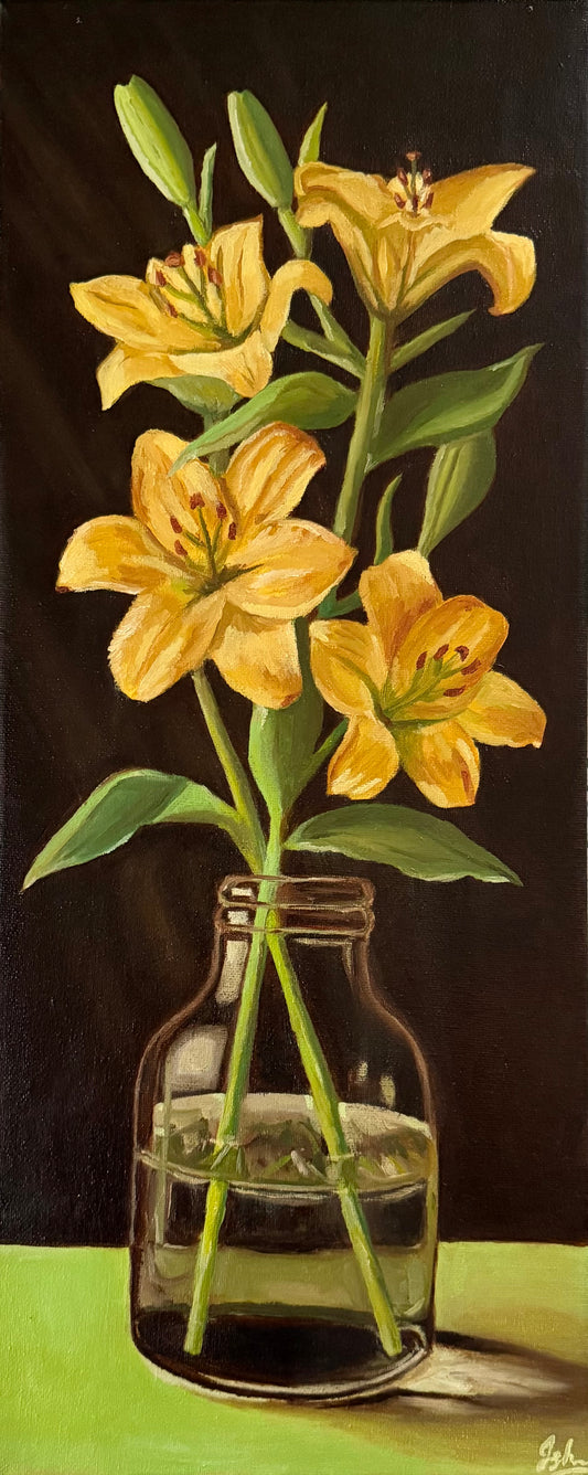 Original Art | Yellow Lilies in the Vase