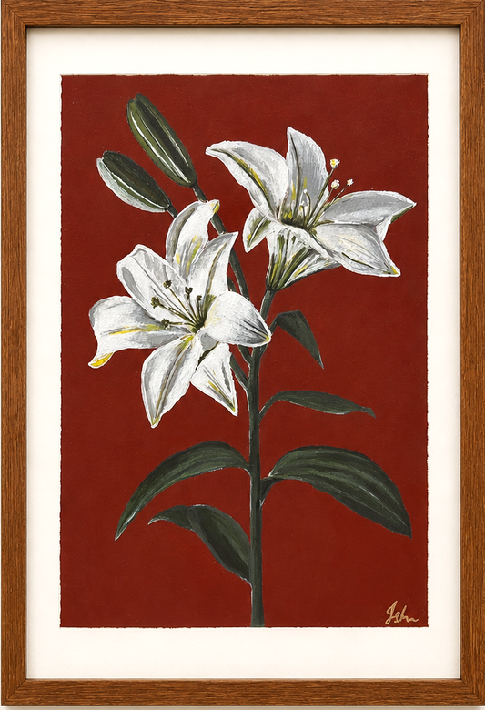 Original Art | My Mum's White Lilies