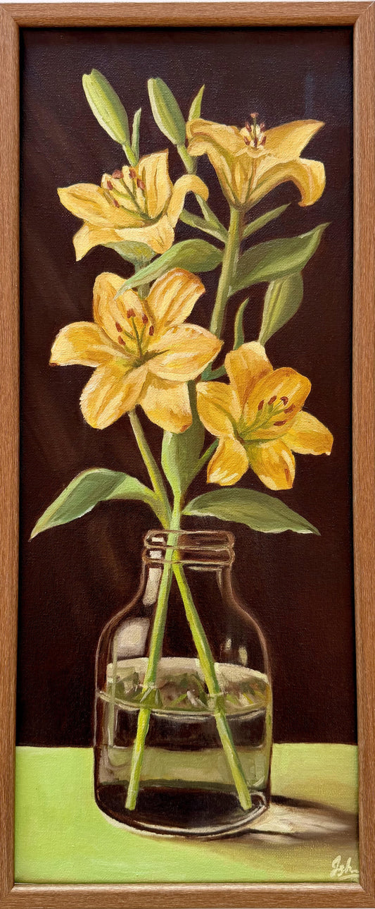 Original Art | Yellow Lilies in the Vase